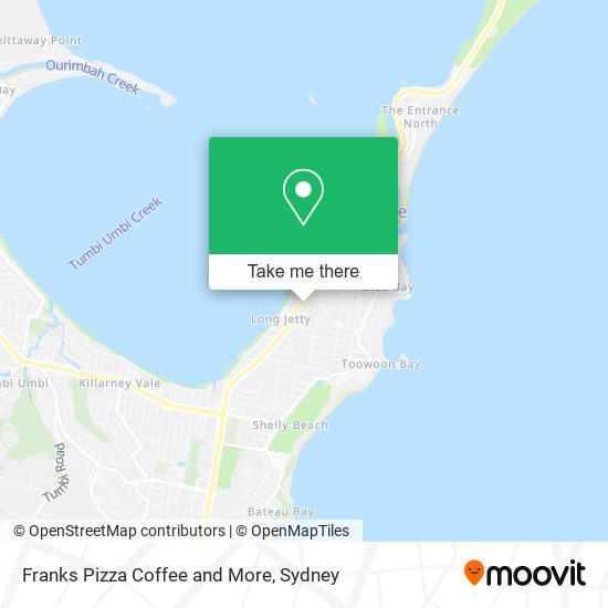 Franks Pizza Coffee and More map