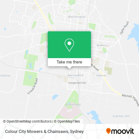 Colour City Mowers & Chainsaws map