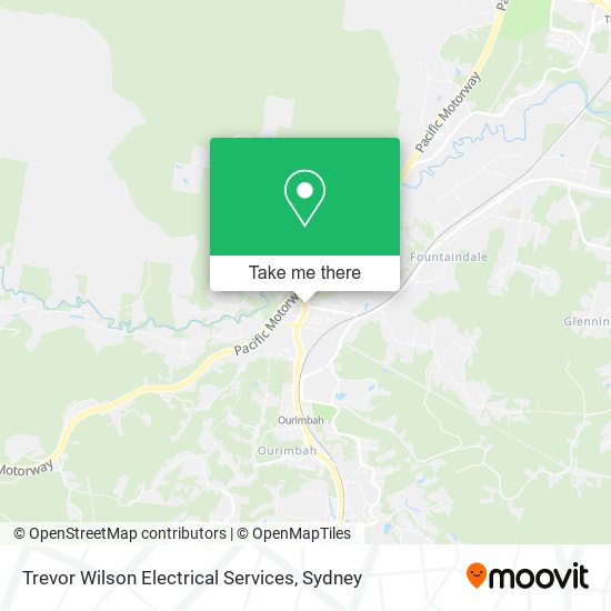 Mapa Trevor Wilson Electrical Services