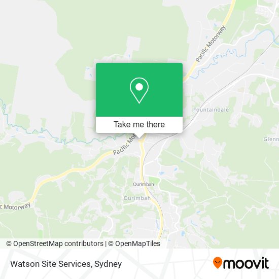 Watson Site Services map
