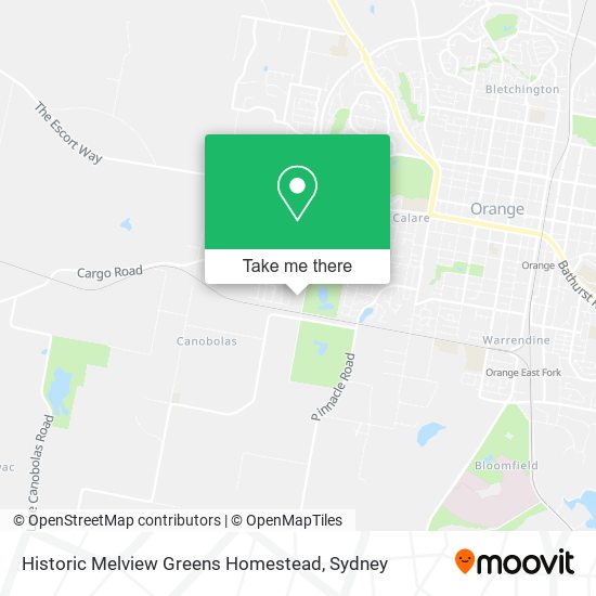 Mapa Historic Melview Greens Homestead