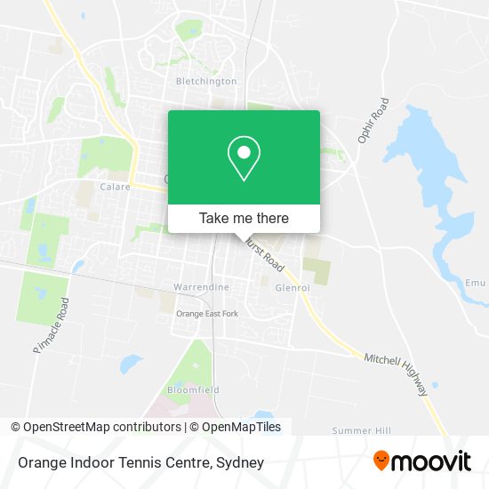Orange Indoor Tennis Centre map