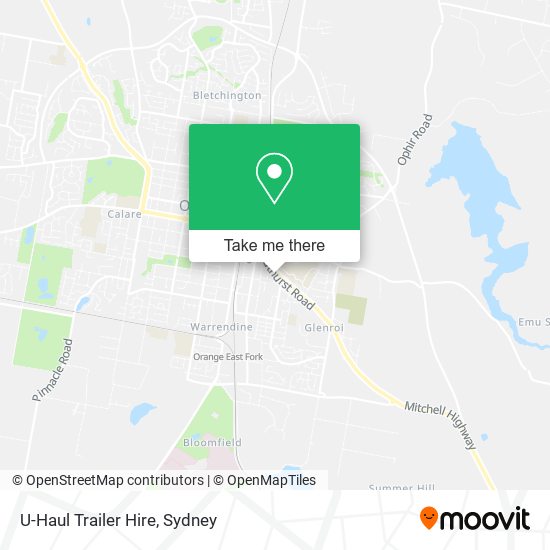 U-Haul Trailer Hire map