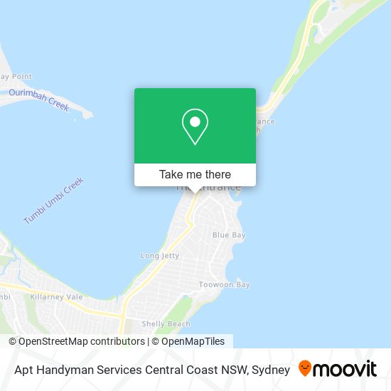 Mapa Apt Handyman Services Central Coast NSW
