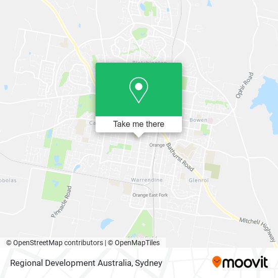 Mapa Regional Development Australia