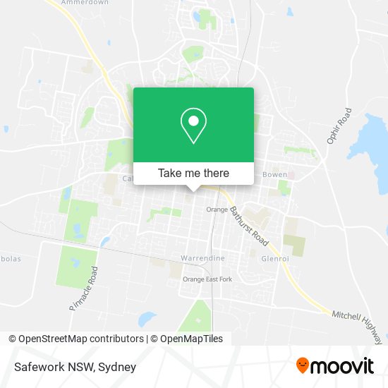 Mapa Safework NSW