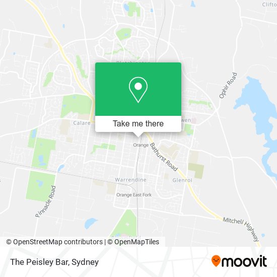 The Peisley Bar map