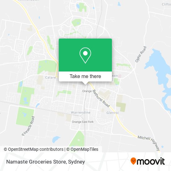 Namaste Groceries Store map