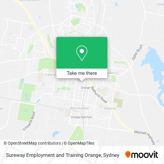 Sureway Employment and Training Orange map