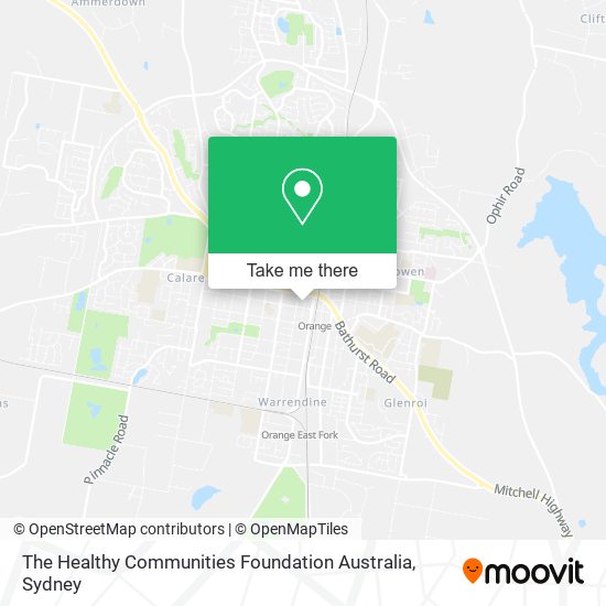 Mapa The Healthy Communities Foundation Australia