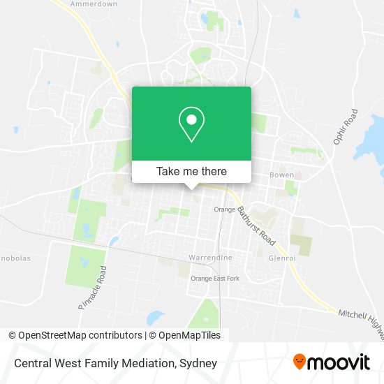 Central West Family Mediation map