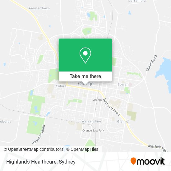 Highlands Healthcare map