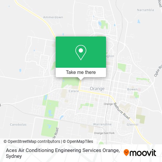 Mapa Aces Air Conditioning Engineering Services Orange