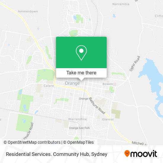 Residential Services. Community Hub map