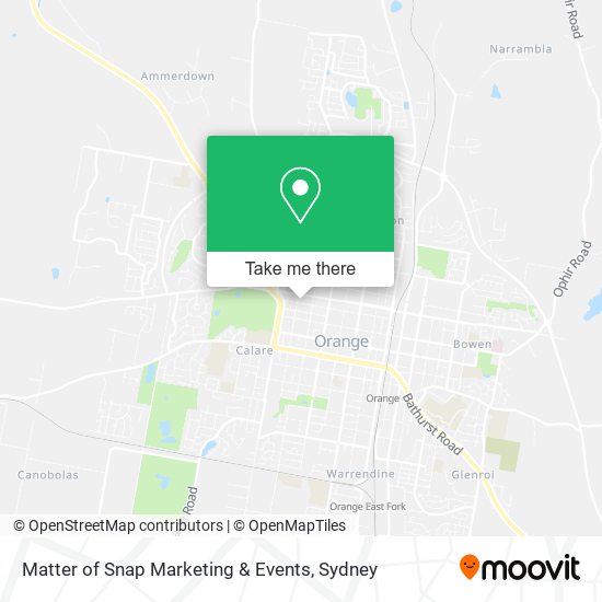 Matter of Snap Marketing & Events map