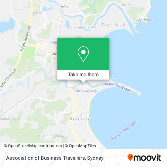 Association of Business Travellers map