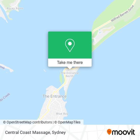 Mapa Central Coast Massage