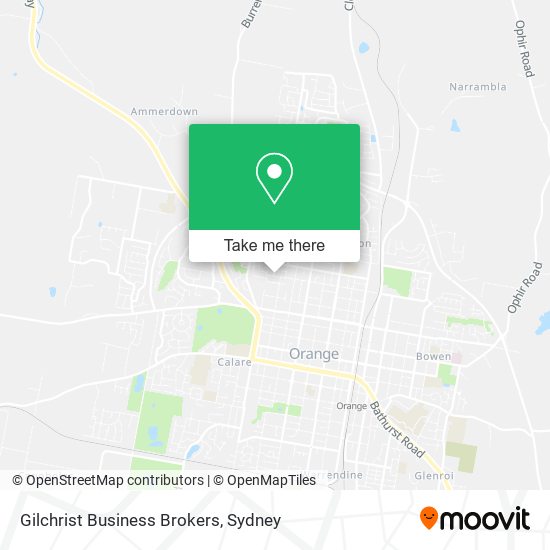 Gilchrist Business Brokers map