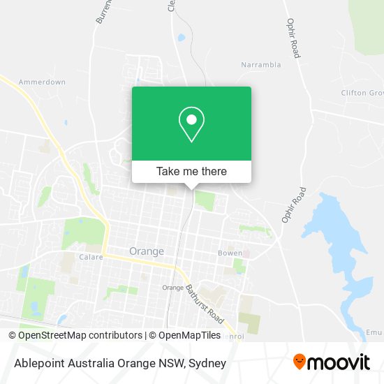 Ablepoint Australia Orange NSW map