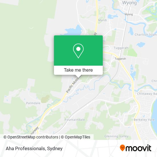 Aha Professionals map