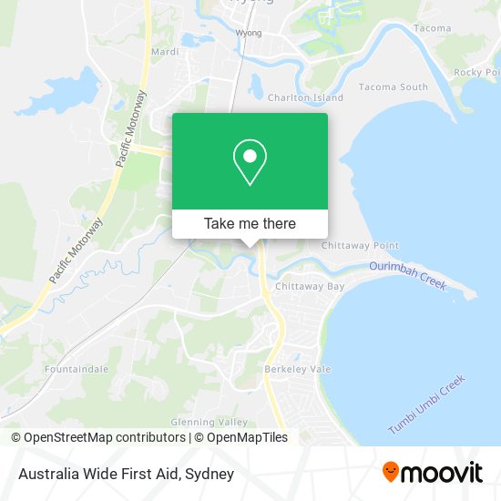 Mapa Australia Wide First Aid