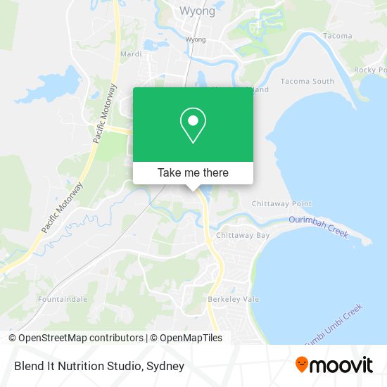 Mapa Blend It Nutrition Studio
