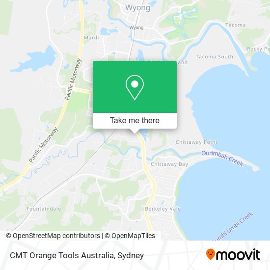 Mapa CMT Orange Tools Australia