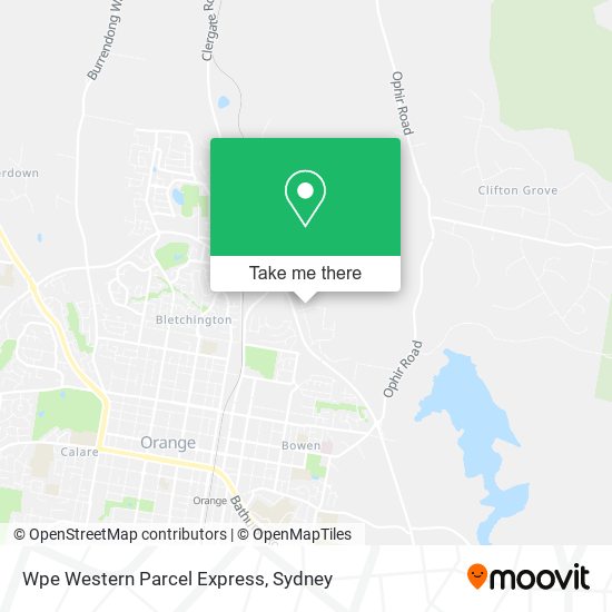Wpe Western Parcel Express map
