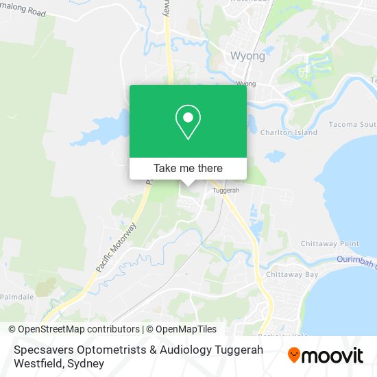 Specsavers Optometrists & Audiology Tuggerah Westfield map