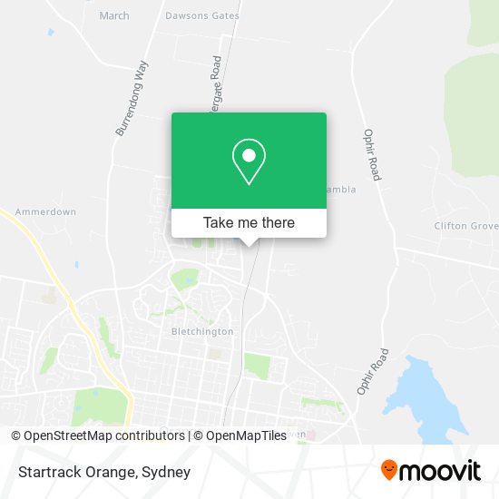 Startrack Orange map