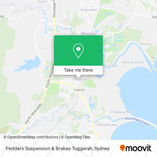 Pedders Suspension & Brakes Tuggerah map