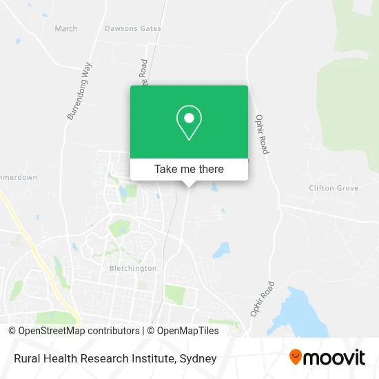 Rural Health Research Institute map
