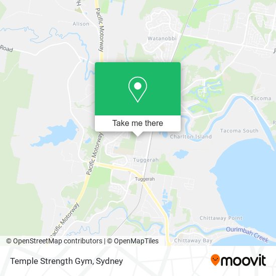 Temple Strength Gym map