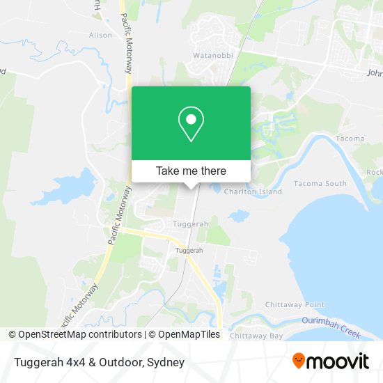 Tuggerah 4x4 & Outdoor map