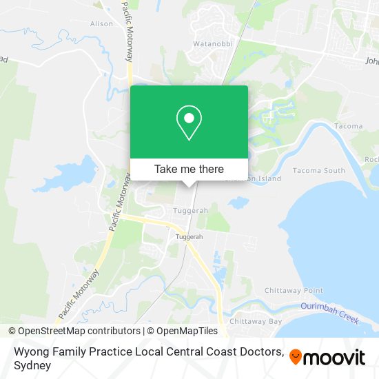 Wyong Family Practice Local Central Coast Doctors map