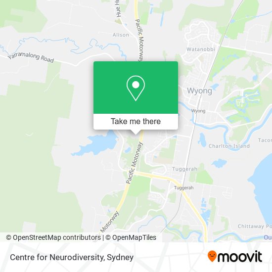 Centre for Neurodiversity map