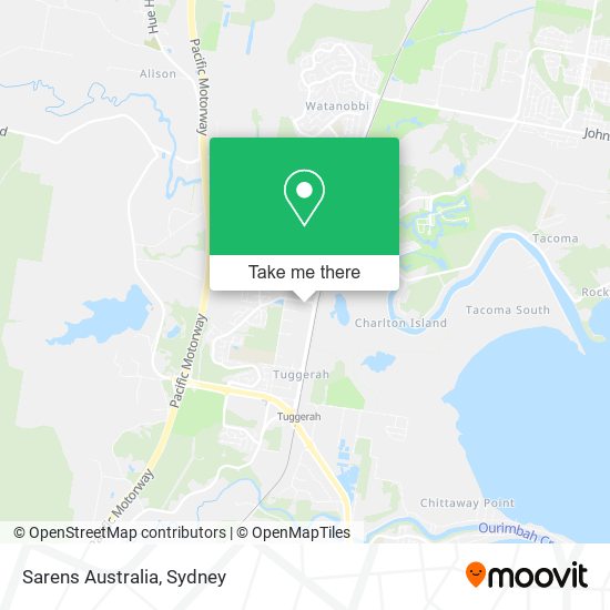 Mapa Sarens Australia