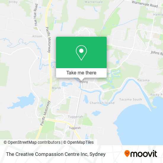 Mapa The Creative Compassion Centre Inc