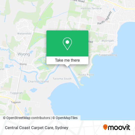 Mapa Central Coast Carpet Care