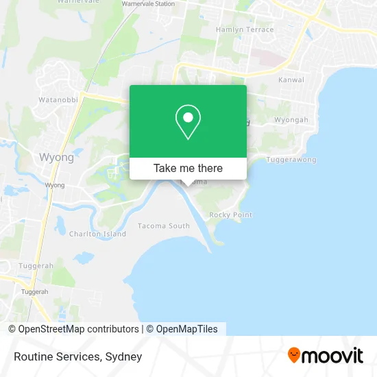 Routine Services map