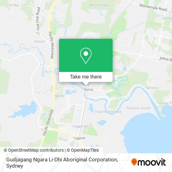 Gudjagang Ngara Li-Dhi Aboriginal Corporation map