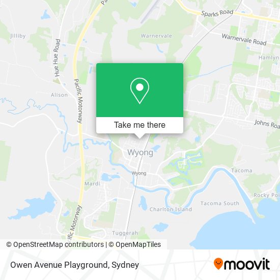 Owen Avenue Playground map