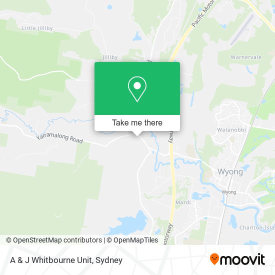 A & J Whitbourne Unit map
