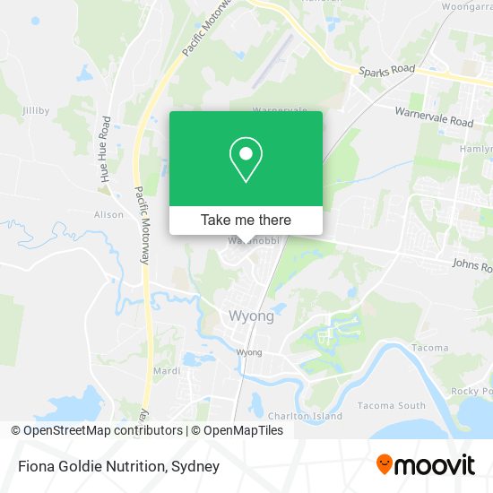 Mapa Fiona Goldie Nutrition