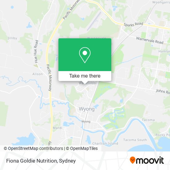 Fiona Goldie Nutrition map