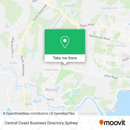 Central Coast Business Directory map