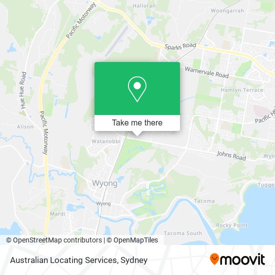 Australian Locating Services map