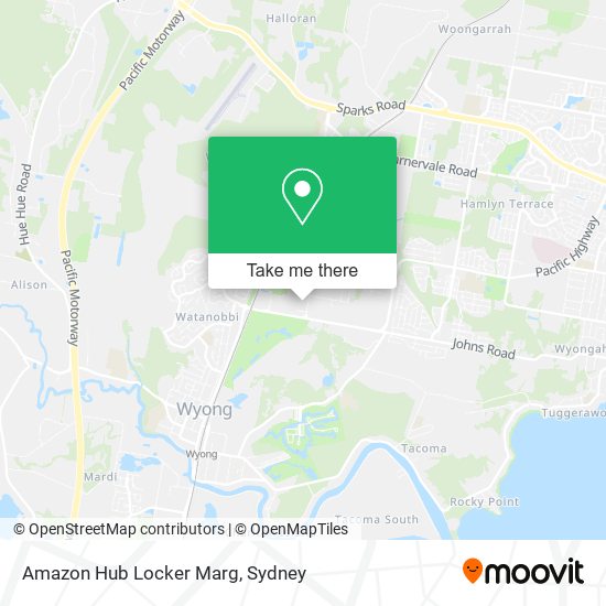 Mapa Amazon Hub Locker Marg