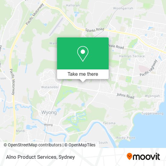 Alno Product Services map