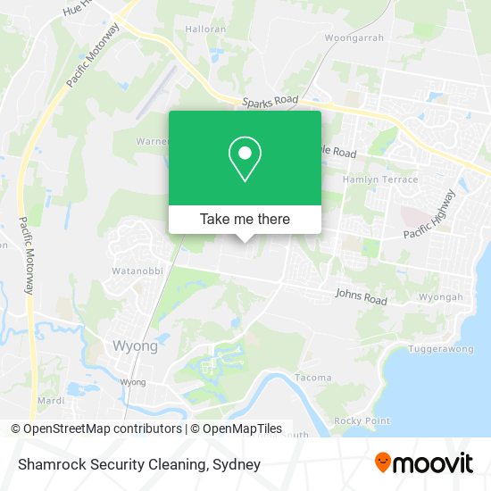 Mapa Shamrock Security Cleaning